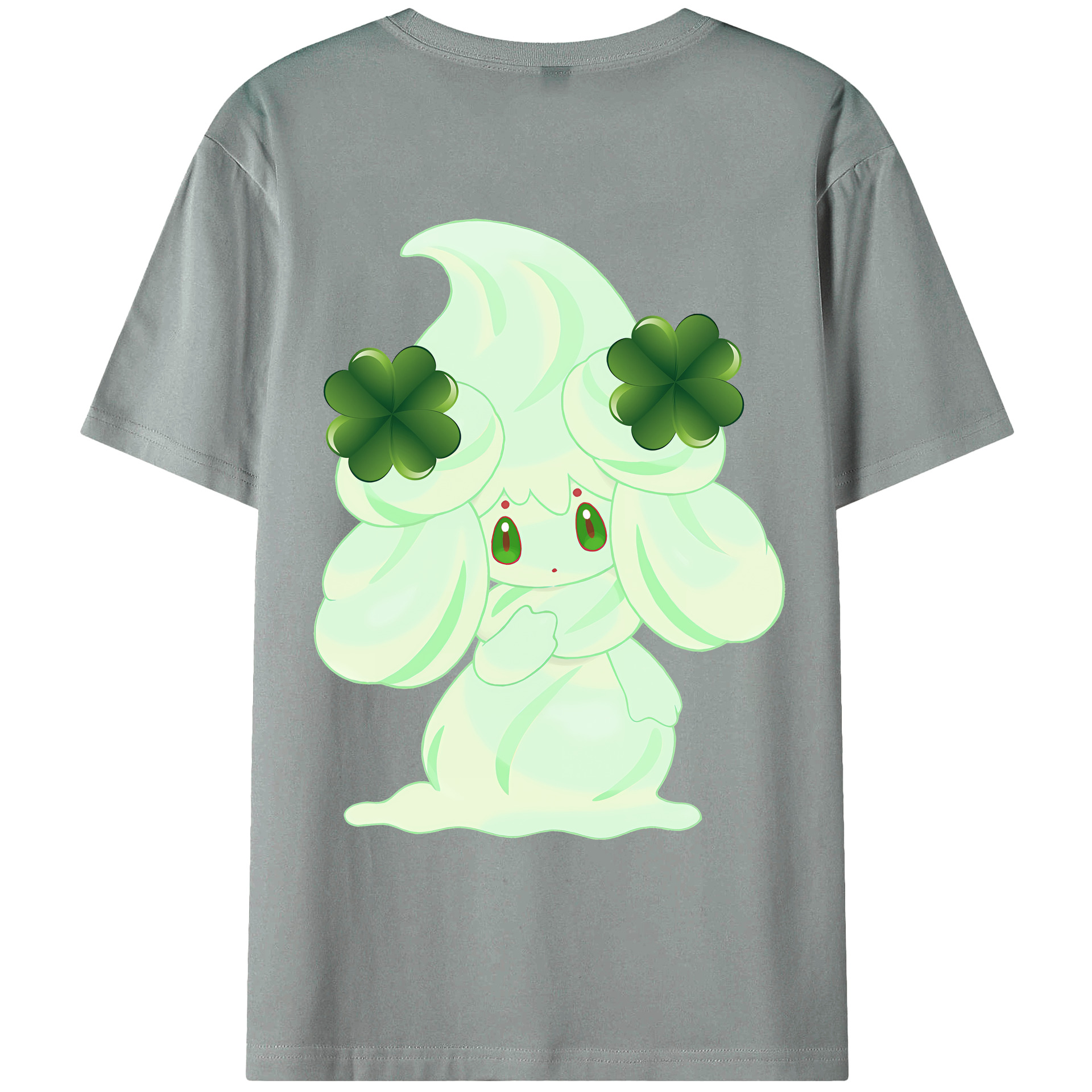 （画像用） ポケットモンスター Pokémon 綿100％ メンズ半袖Tシャツ（バックプリント） 通気性